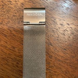 Pandora gold and silver mesh watch